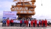 Load out and sail away for the topside module 1 and module 2 of production injection platform of the su tu trang full field development project phase 1