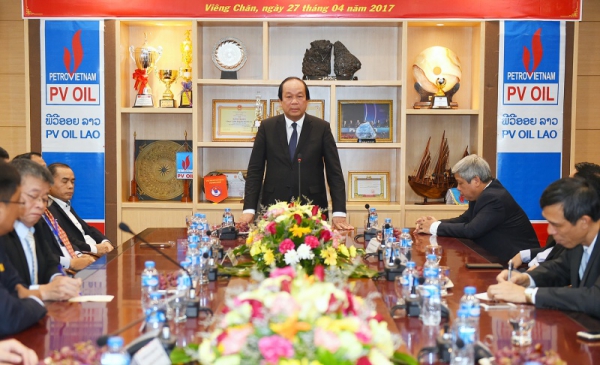 Bộ trưởng, Chủ nhiệm VPCP thăm doanh nghiệp dầu khí Việt Nam đầu tư tại Lào